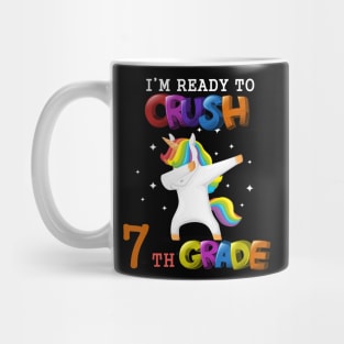 i'm ready to crush 7th Grade Dabbing Unicorn Back To School T-Shirt Mug